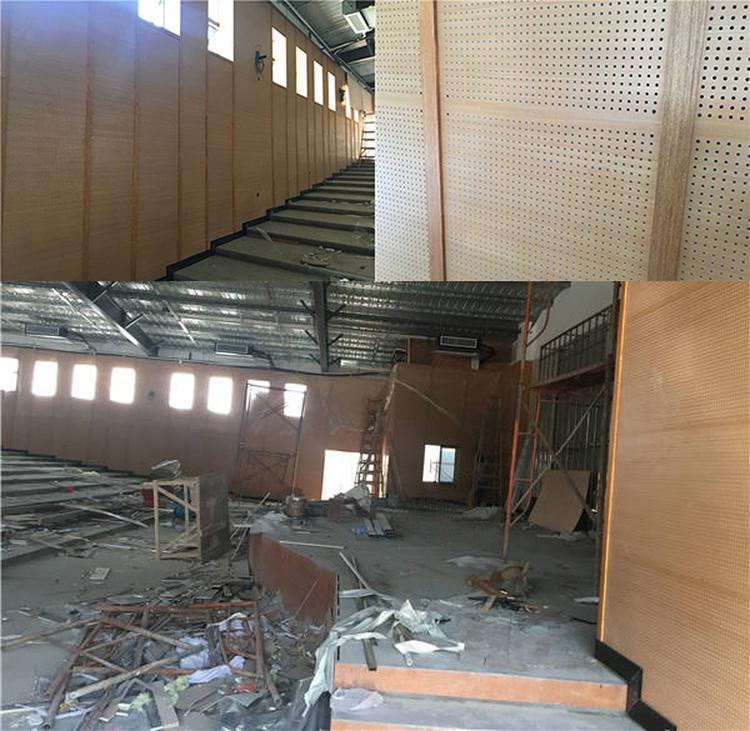 山東淄博報告廳防火木質(zhì)吸音板聲學(xué)工程