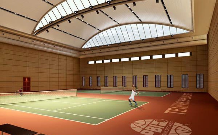 陜西安康網(wǎng)球館軟包吸音板聲學(xué)工程-1