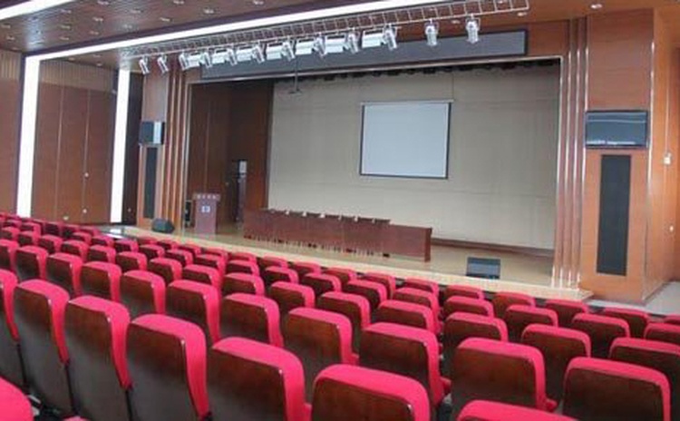 湖北荊門大型會議室聚酯纖維吸音板聲學(xué)工程-1