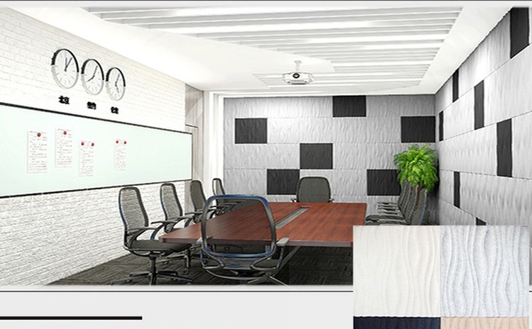 根據(jù)會議室風(fēng)格選擇合適的吸音板